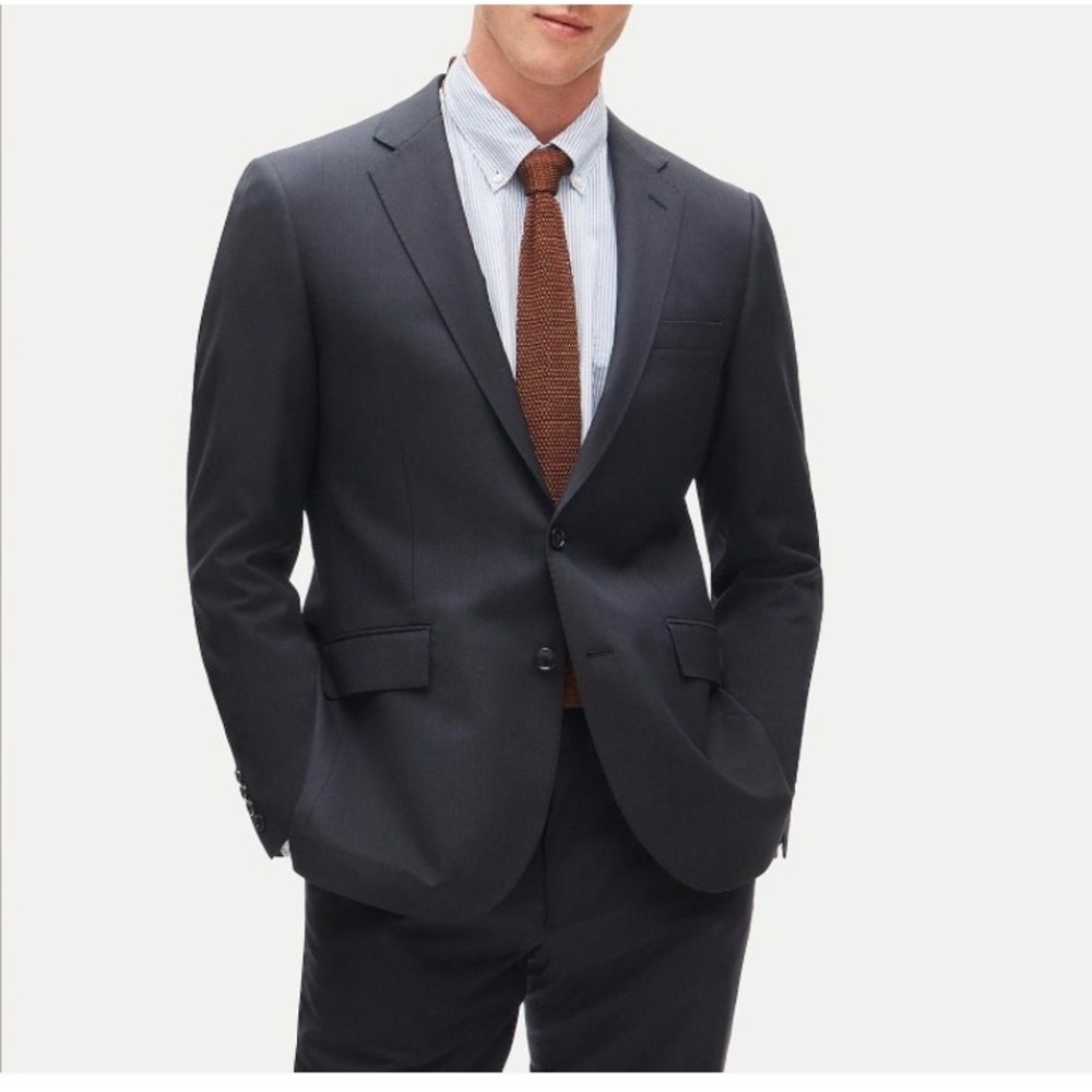 J.Crew Mens Size 36S Ludlow Suit Jacket Navy Loro Piana Italian Wool 28130 New